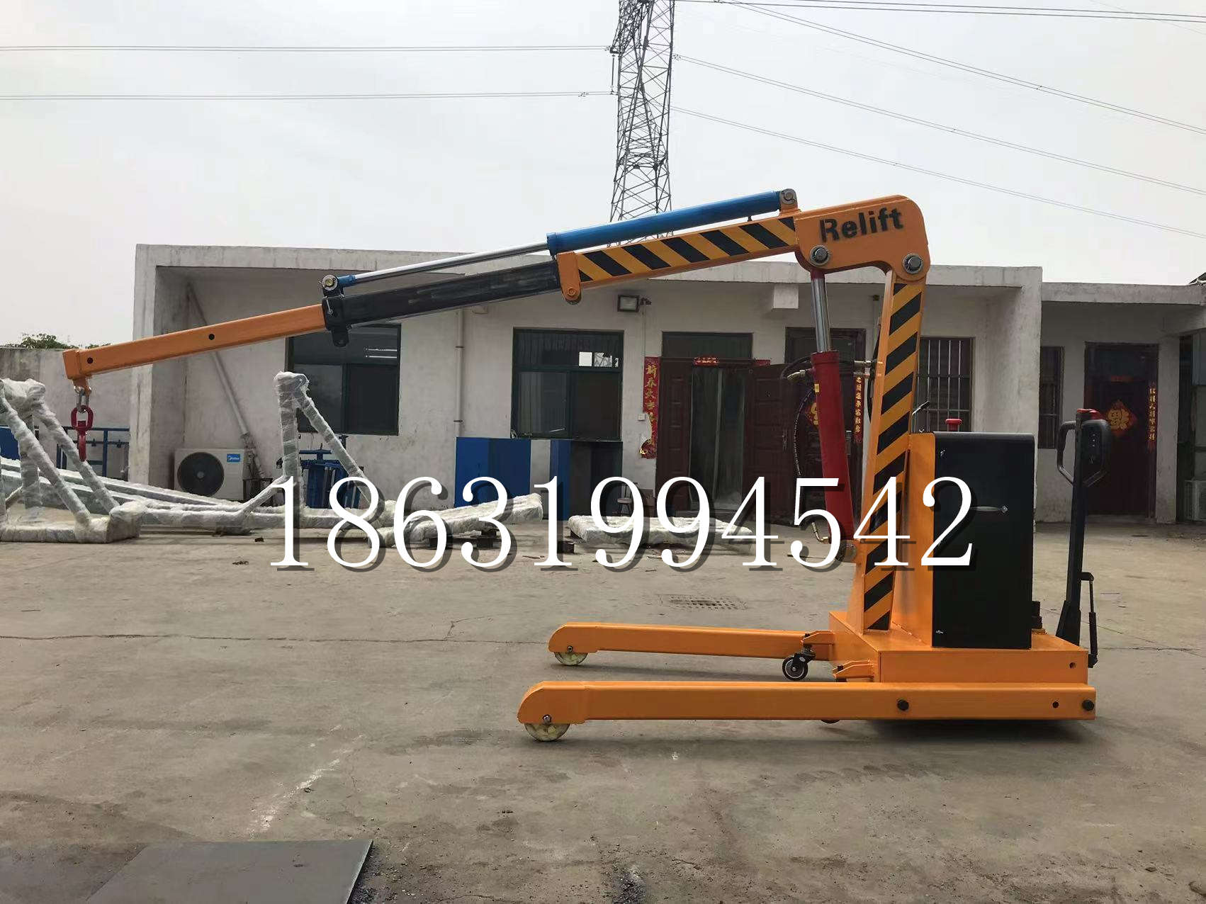 永康区久征定做3吨三轮随车吊 农用园林绿化移树吊 平板工程用小吊机